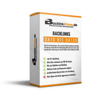 Backlinks with high domain authority (DA 70 to DA 100)